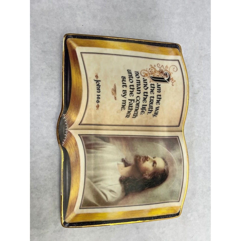 Franklin Mint I Am The Way Jesus Porcelain Book Plate John 14:6 Limited Edition